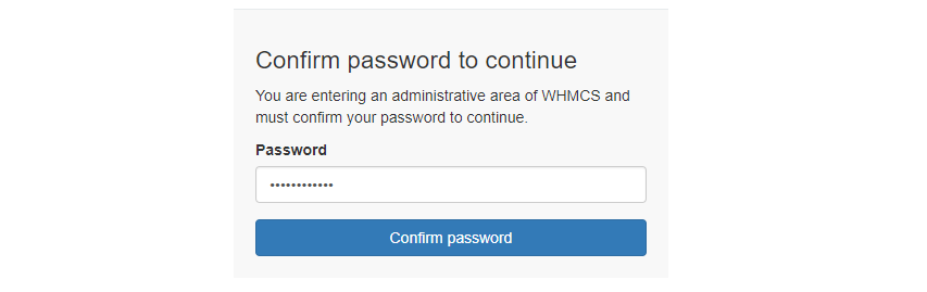 whmcs update password
